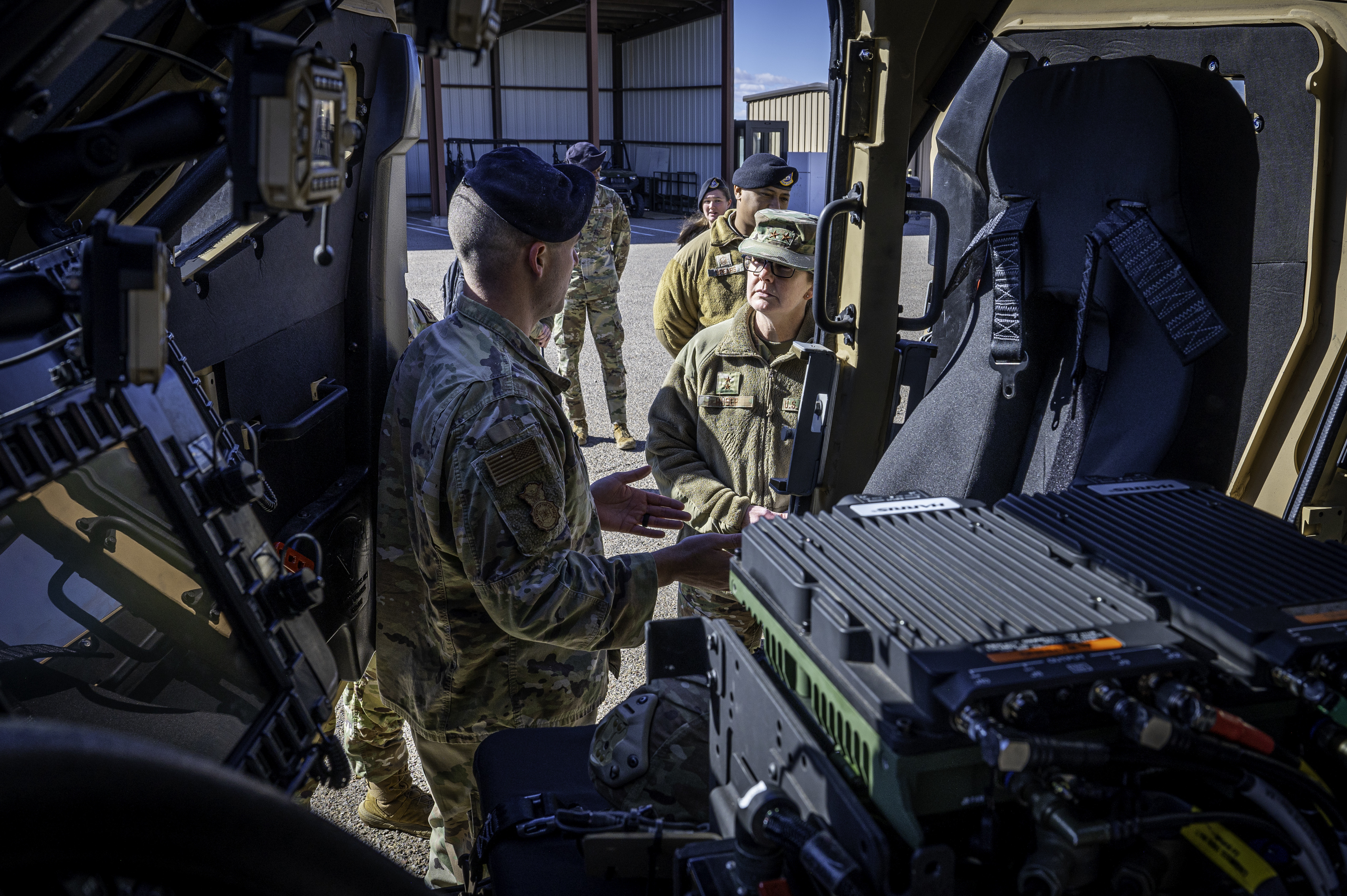 Maj. Gen. Stacy J. Huser visits Kirtland Air Force Base