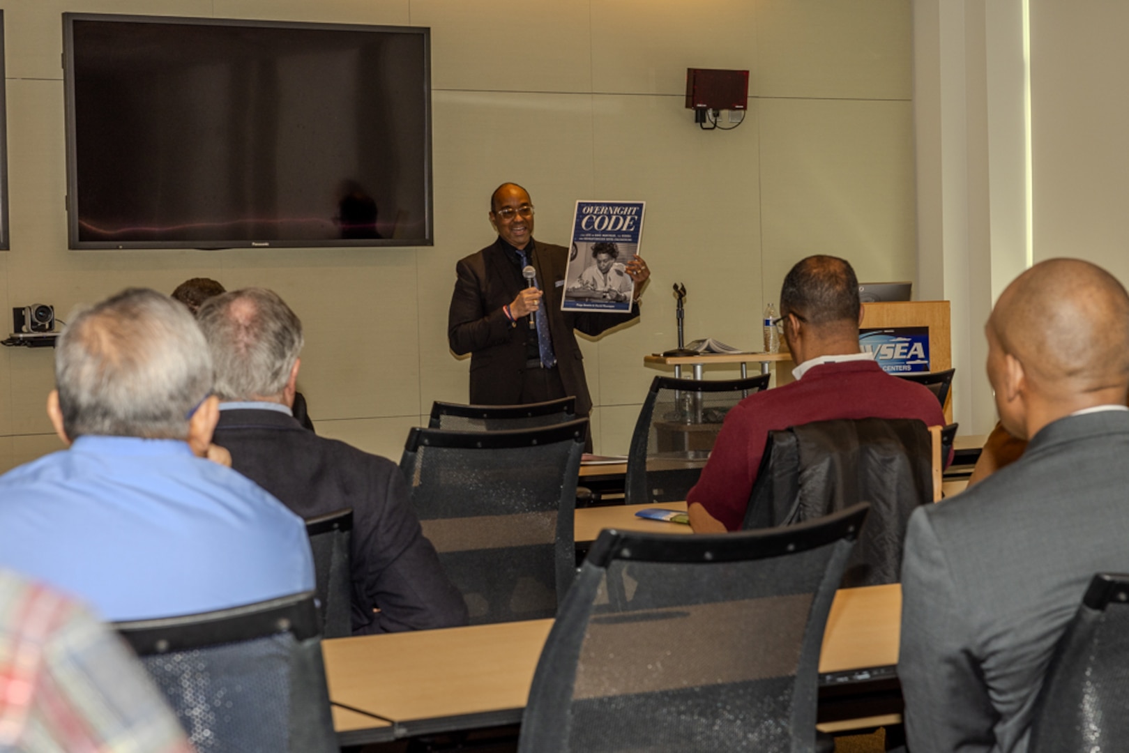 Associate Vice Chancellor for Academic Affairs and Student Success at the University of Arkansas at Little Rock, Dr. David Montague, speaks about his mother’s career, U.S. Navy “hidden figure” Raye Montague.