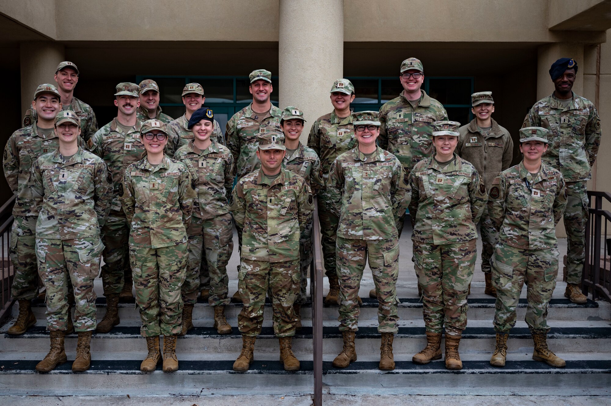 A group poses.