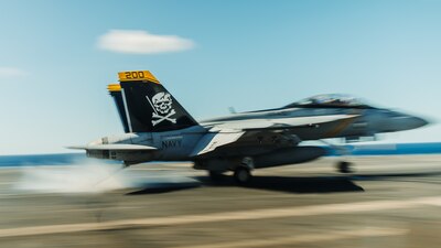 USS George Washington (CVN 73) during TSTA/FEP). in the Atlantic Ocean.