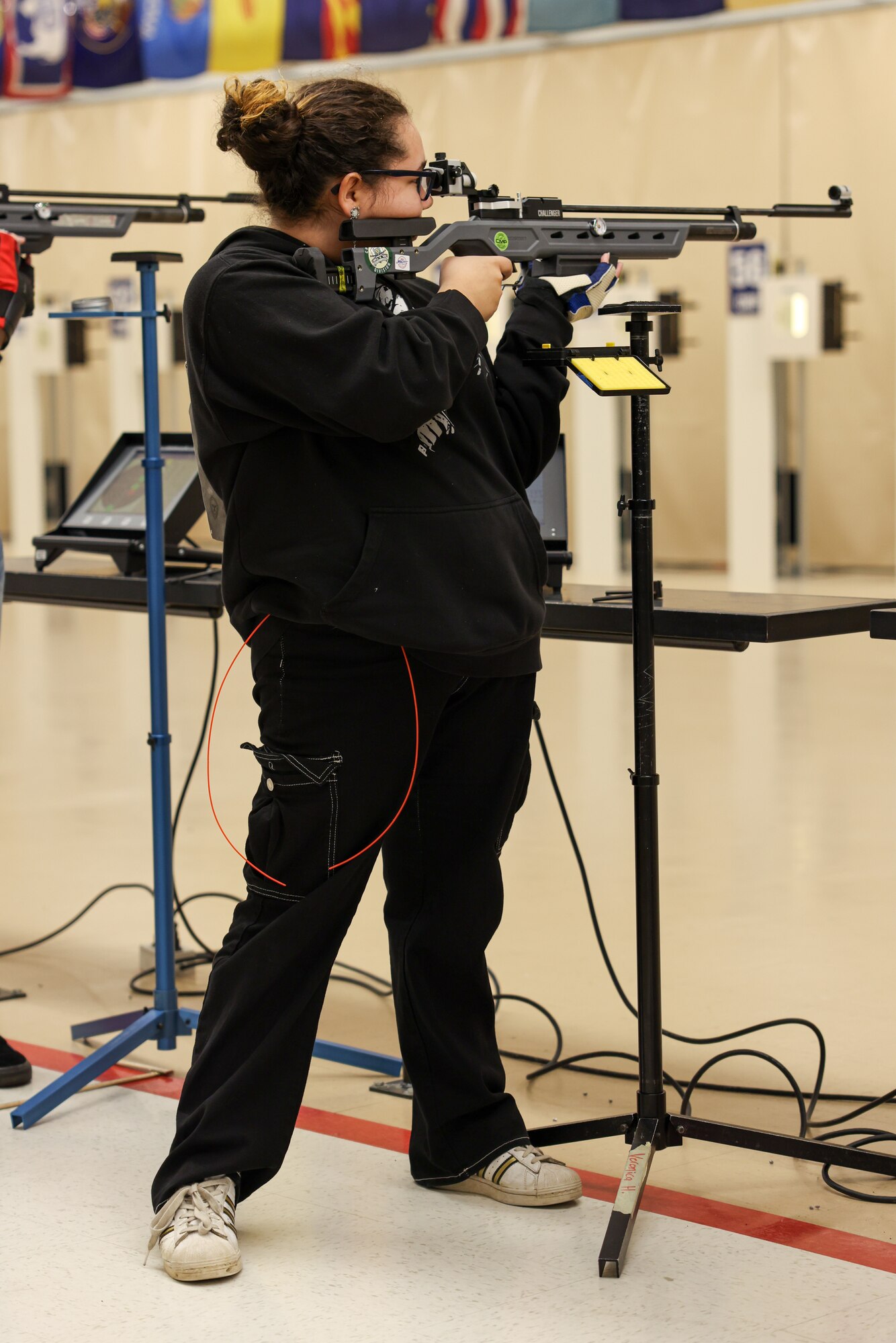 Cadet Veronica Hernandez from South Panola High School competes in the finals round of the Sporter Division.