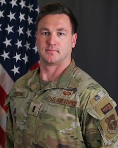 First Lt. Evan Postma, 445th Operations Support Squadron officer in charge of intelligence operations, is the 445th Airlift Wing Company Grade Officer of the Quarter, CY 2023