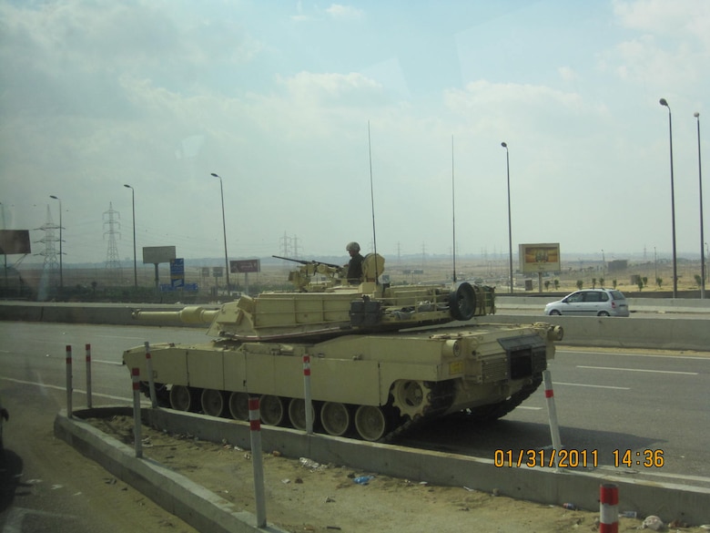 Tank in Egypt During the Revolution