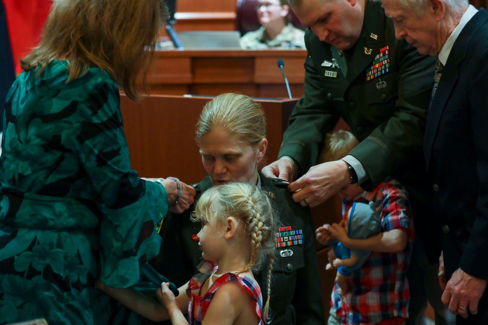 All Rise: Married Army JAG officers promoted together during joint ceremony