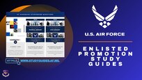 snapshot of study guide website on blue background
