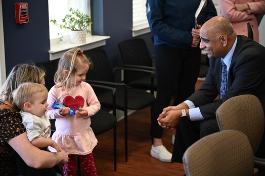  Man meets with Little Girl