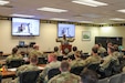 U.S. Army Lt. Gen. Donna W. Martin, the first black woman to serve as the U.S. Army inspector general, spoke through video conference to nearly 100 Pennsylvania National Guard members as part of Black History Month Feb. 21 at Fort Indiantown Gap. (U.S. Army National Guard photo by Sgt. 1st Class Zane Craig)