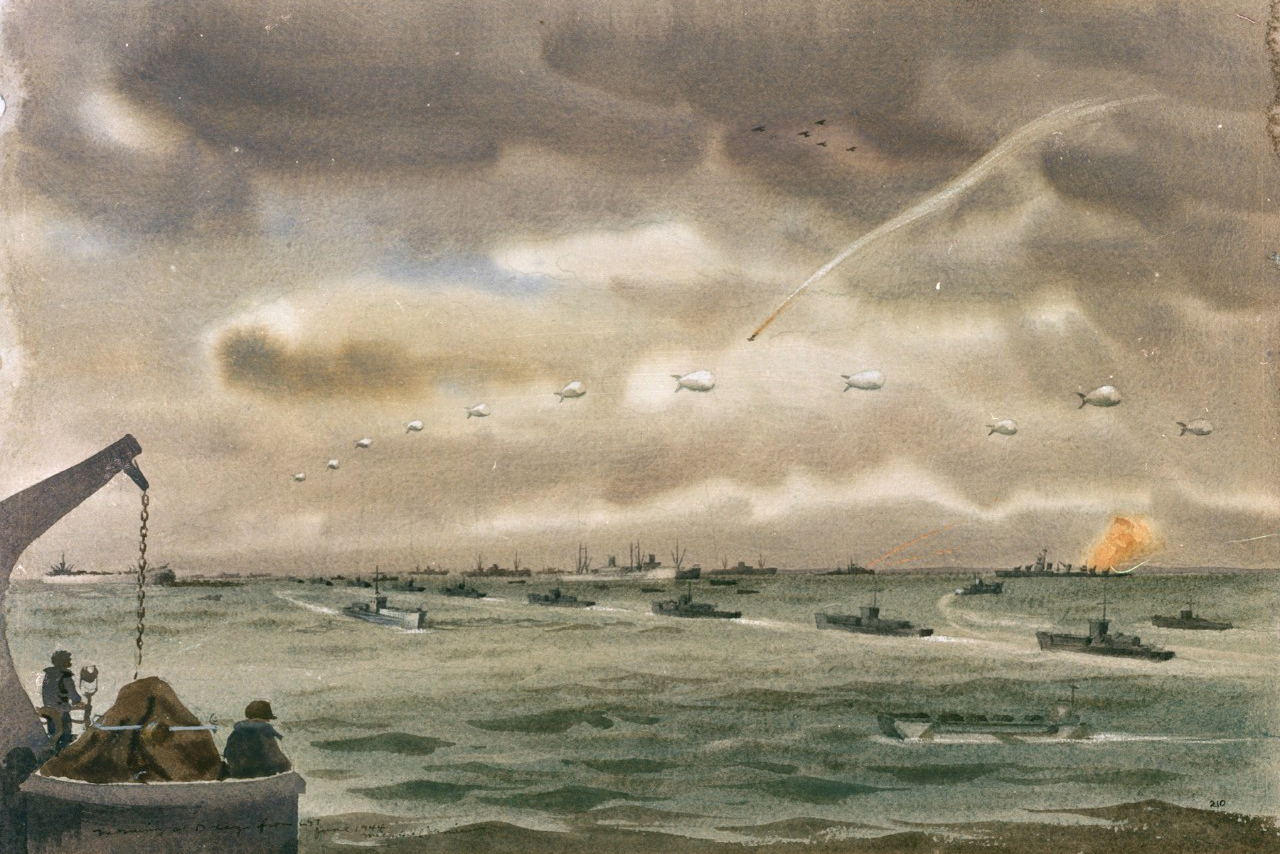 Morning on D-Day From LST
