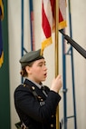 Alaska Air National Guardsman volunteers as JROTC drill judge