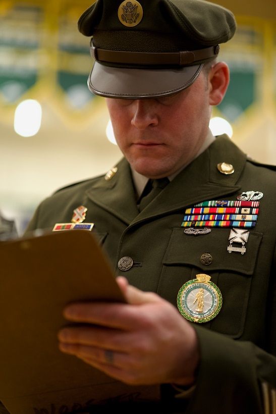 Alaska Air National Guardsman volunteers as JROTC drill judge