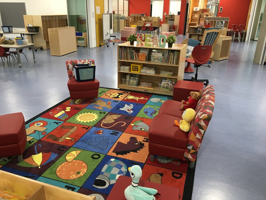 hoto of a current DoDEA classroom at Patch Elementary School, Stuttgart, Germany. USACE Louisville District furniture team provides Furniture, Fixtures and Equipment (FF&E) with the attributes required for the 21st Century style of learning.