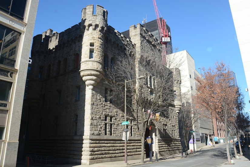 First Troop Philadelphia City Cavalry’s historic armory in Philadelphia. (Pennsylvania National Guard photo by Brad Rhen)