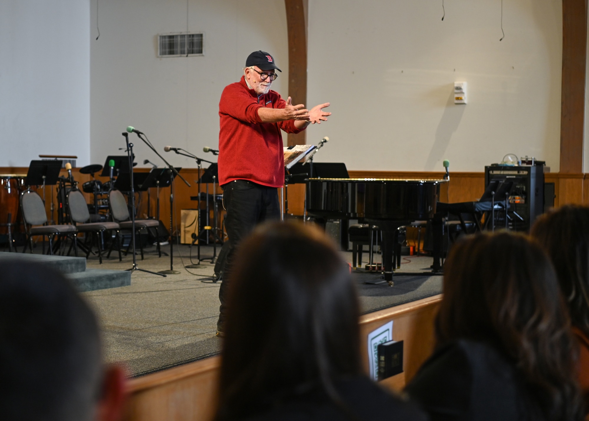 American lawyer, speaker and author, speaks to members of Vandenberg during a Chapel event at Vandenberg Space Force Base.