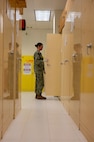 NAVAL STATION ROTA, Spain (September 9, 2023) Hospital Corpsman 2nd Class Julianne Thompson,  a Navy mortician assigned to Navy and Marine Corps Mortuary Detachment Rota, Spain, organizes medical equipment September 9, 2023. As the "Gateway to the Mediterranean,” NAVSTA Rota provides U.S, NATO and allied forces a strategic hub for operations in Europe, Africa and the Middle East. NAVSTA Rota is a force multiplier, capable of promptly deploying and supporting combat-ready forces through land, air and sea, enabling warfighters and their families, sustaining the fleet and fostering the U.S. and Spanish partnership. (U.S. Navy photo by Mass Communication Specialist 2nd Class Drace Wilson)