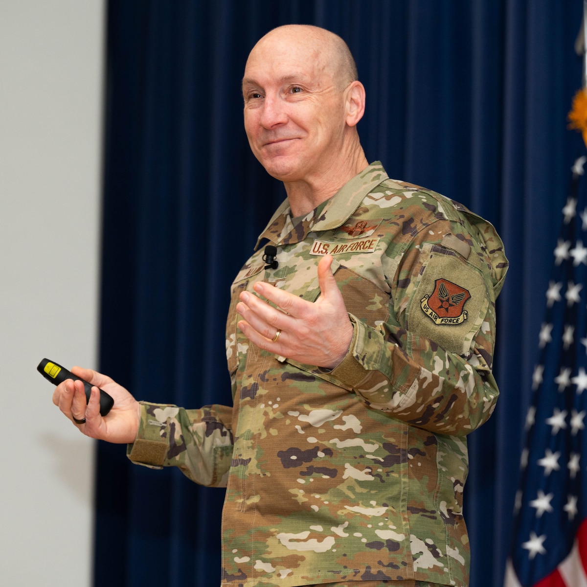 Service members at an all-call