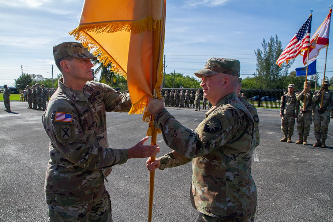 50th Regional Support Group conducts change of command ceremony