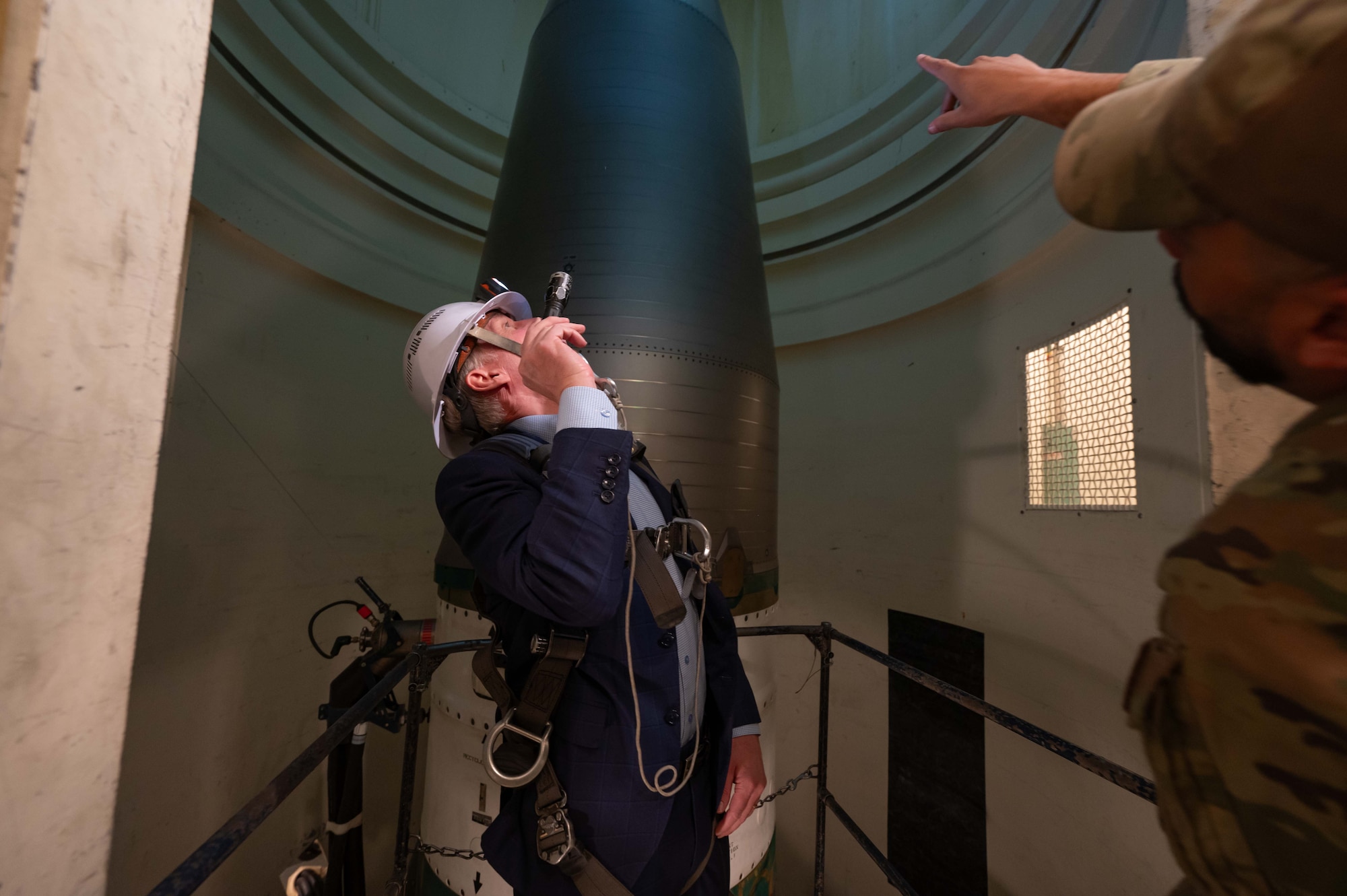 Honorable Kristyn Jones, performing the duties of Under Secretary of the Air Force, visits a launch facility.