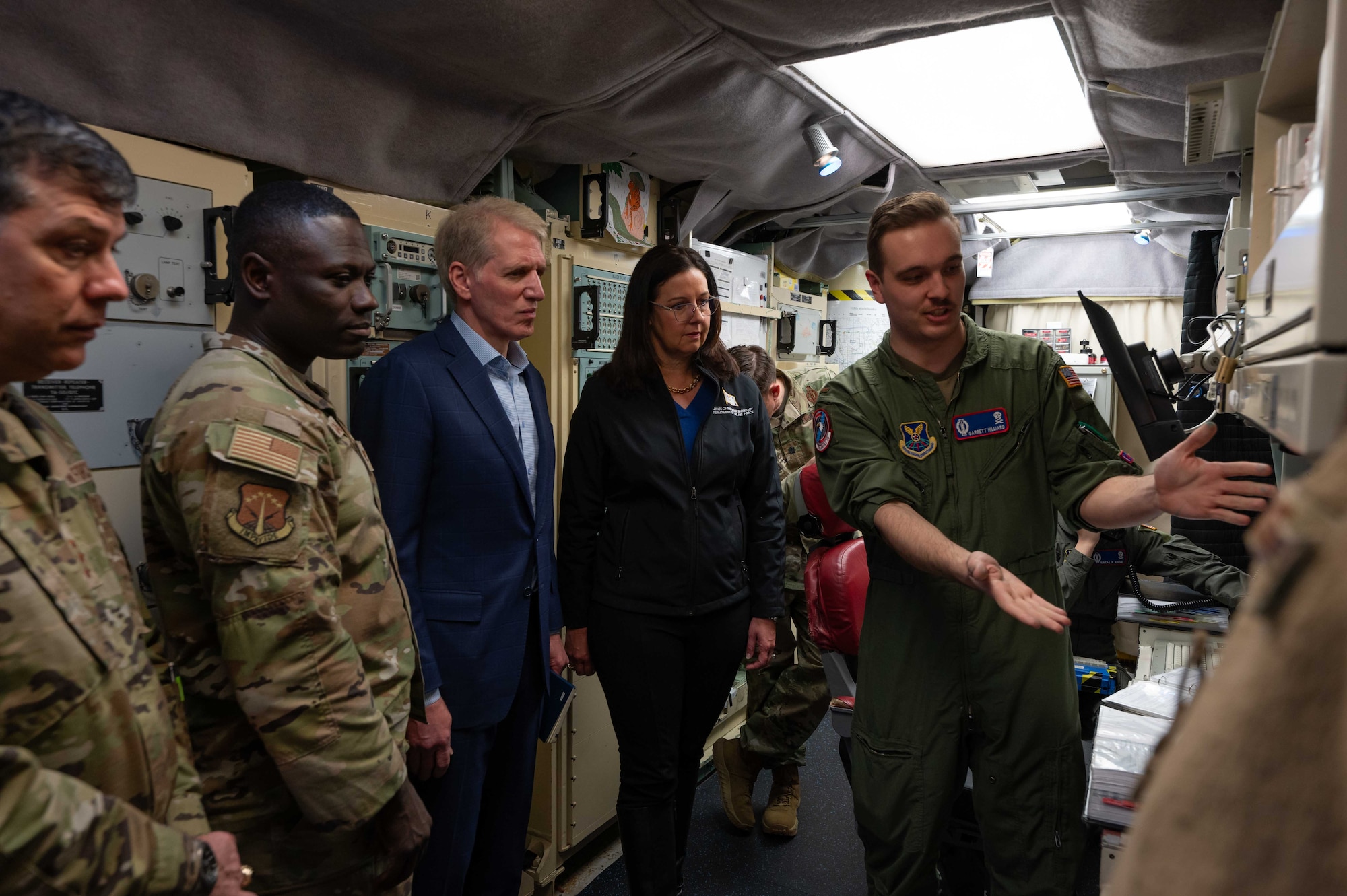 Honorable Kristyn Jones, performing the duties of Under Secretary of the Air Force, visits a launch facility.