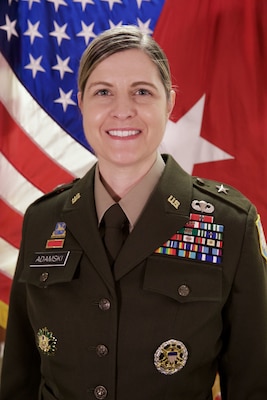 Brig. Gen. Melissa K.G. Adamski Command Photograph