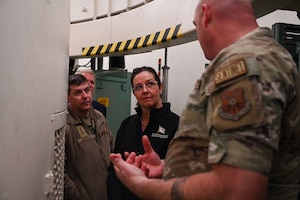 The Honorable Kristyn Jones, performing the duties of Under Secretary of the U.S. Air Force, visits a launch facility.