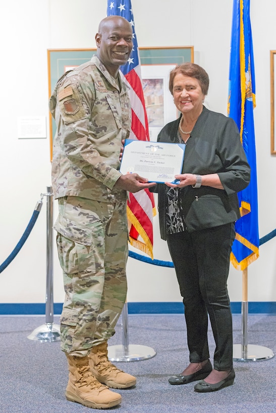 Man and woman standing