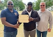 Charles Grant, Jr. (center) is the food service supervisor for Logistics Readiness Center Rheinland-Pfalz in Baumholder. He’s been working in the food service business with the Army since 1991 and said he loves doing his part, serving the Baumholder community. “I love taking care of people and serving others, and I love to see my customers enjoying their meals,” he said.