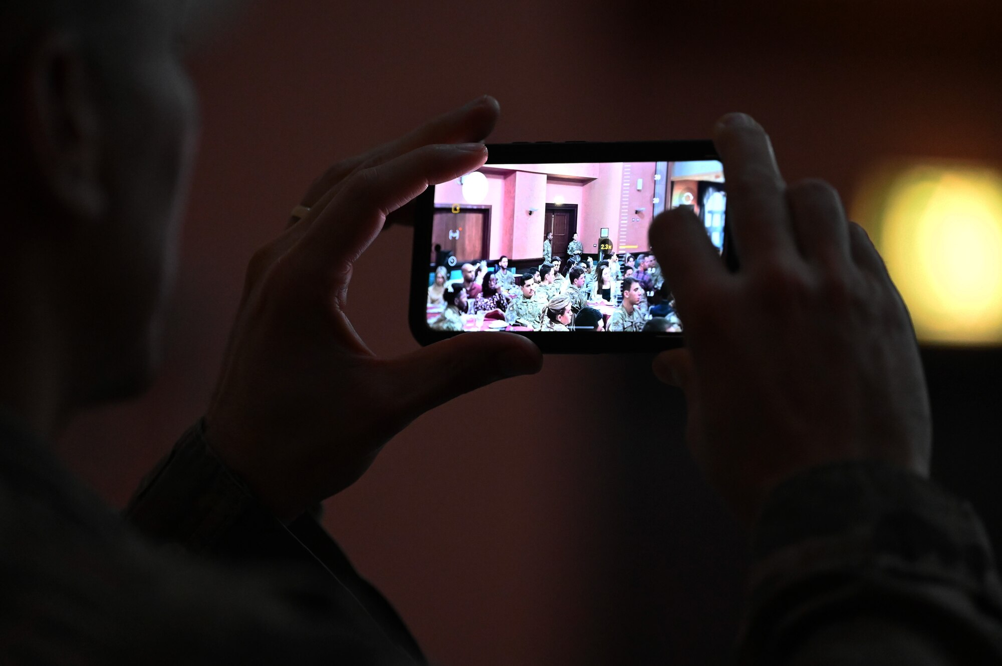 Airman takes a picture.