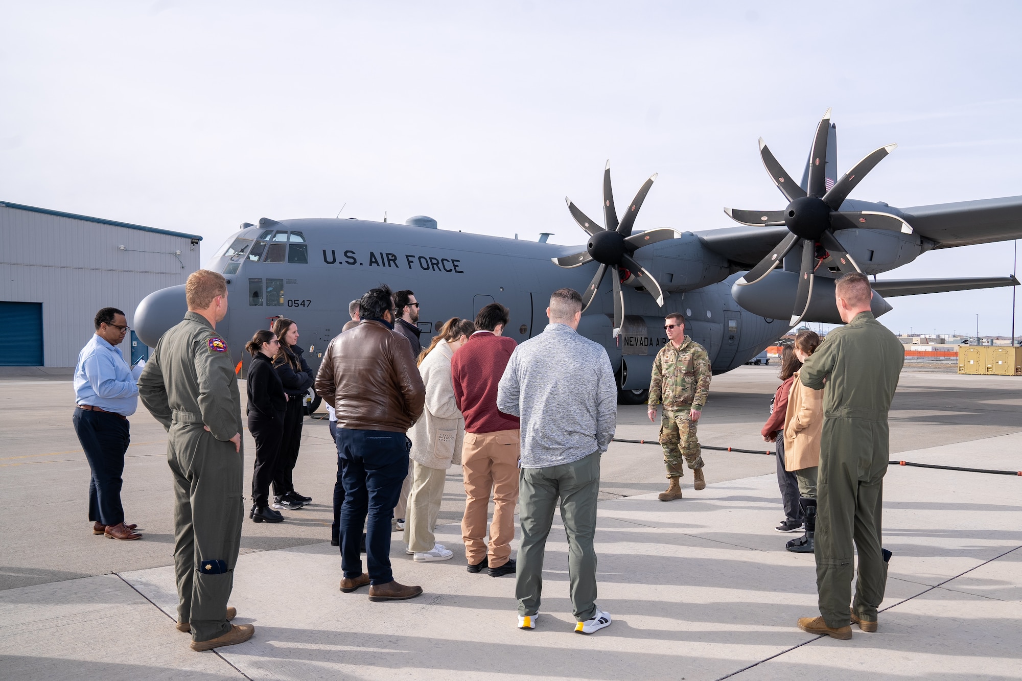 Congressional Staff Representatives visit Nevada Air National Guard Base Feb. 23, 2024