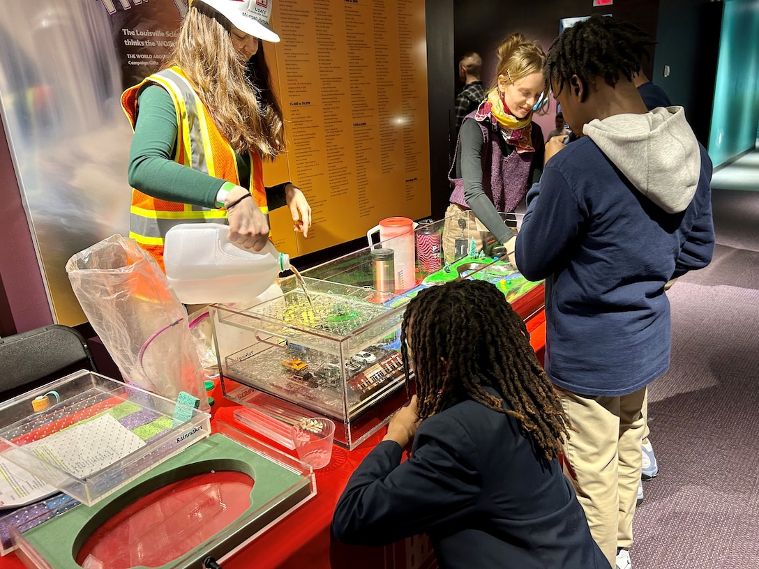 Several employees from Engineering Division volunteered for Engineering Days at the Louisville Science Center to kick off National Engineers Week.