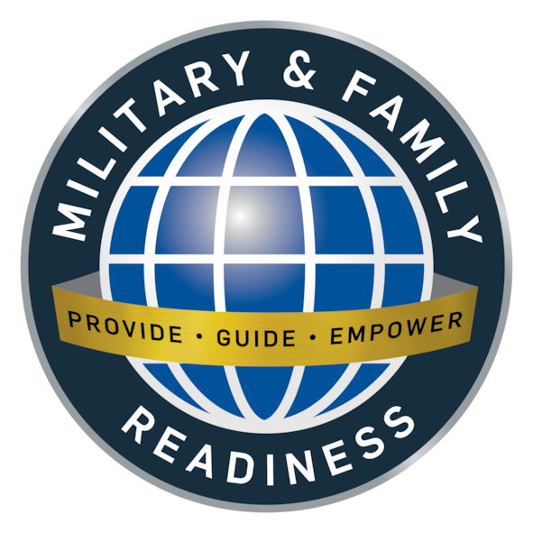 A logo for the Military Family and Readiness Center.