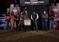 VFA-37 ‘Ragin’ Bulls’ Host Professional Bull Riders, Recognized with Sport’s ‘Be Cowboy’ Award