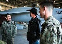 VFA-37 ‘Ragin’ Bulls’ Host Professional Bull Riders, Recognized with Sport’s ‘Be Cowboy’ Award