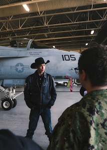 VFA-37 ‘Ragin’ Bulls’ Host Professional Bull Riders, Recognized with Sport’s ‘Be Cowboy’ Award