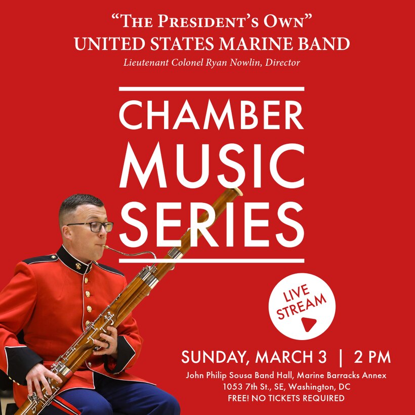Promotional image for March 3, 2024 Chamber Concert Series