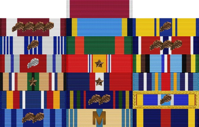 Col. Stephen Lanier Ribbon rack