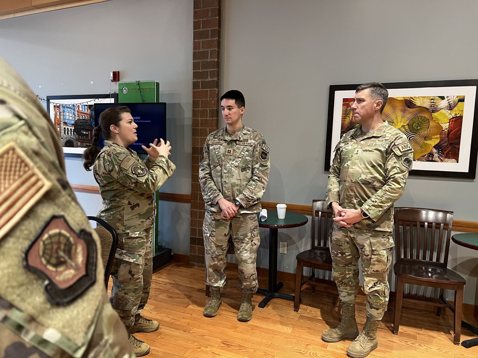 USAFEC command team tours joint installation