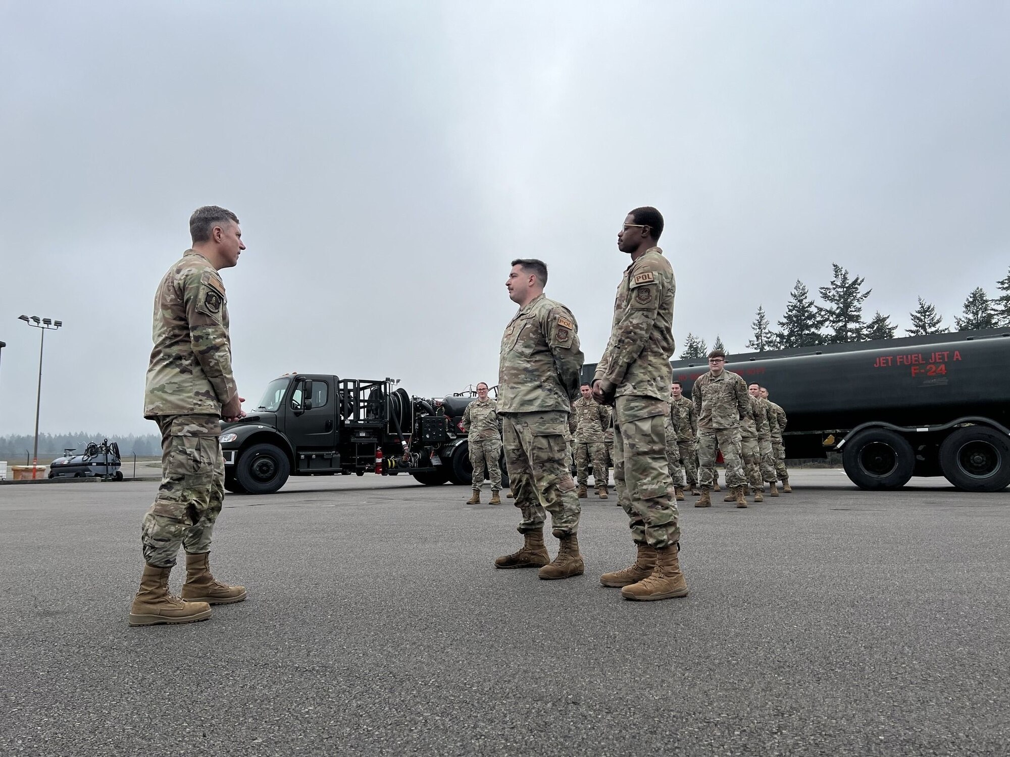 USAFEC command team tours joint installation