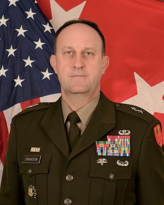 Maj. Gen. Justin M. Swanson, 377th TSC Commanding General