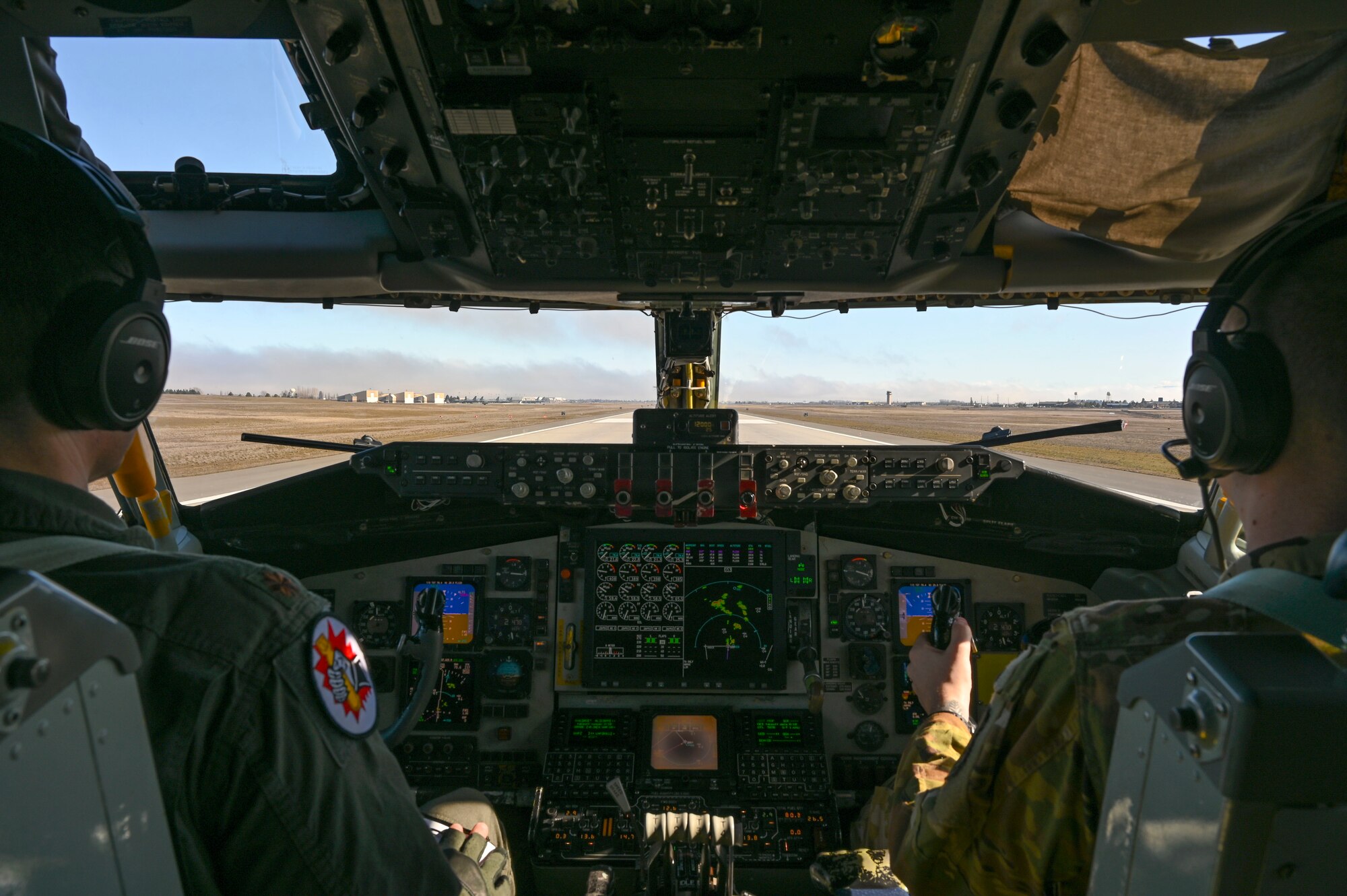 Airman pilot a KC-135 Stratiotanker