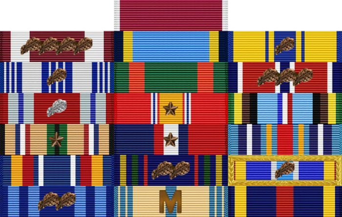Col. Stephen Lanier Ribbon rack