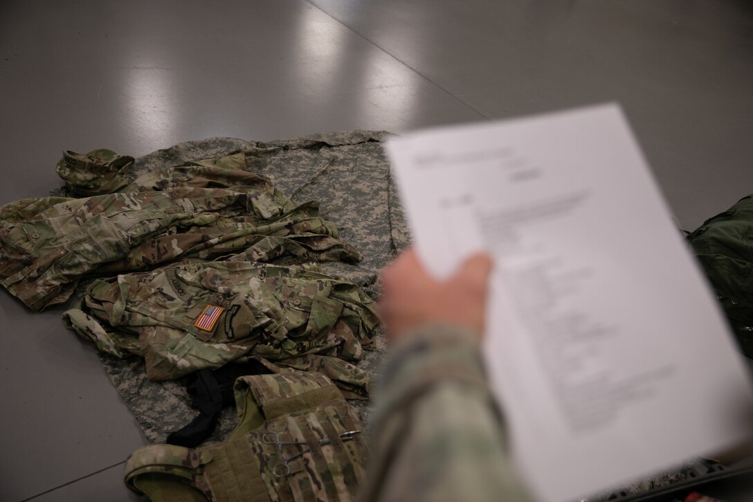 Florida Army National Guard Soldiers check-in on Day 1 of Best Warrior Competition