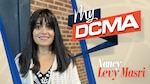 Picture of woman smiling with text that reads My DCMA Nancy Levy Masri