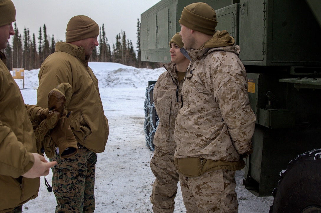 ARCTIC EDGE 2024: U.S. Marine Corps Brig. Gen. Good visits 2/14 Marines