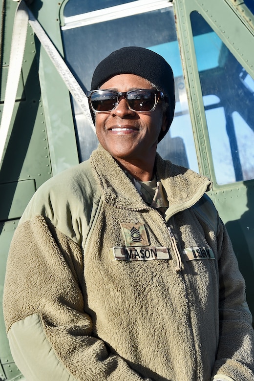 Master Sgt. Diane Mason, G-1, Non-commissioned Officer in Charge, Personnel Support, 85th U.S. Army Reserve Support Command, is a retired Chicago Police officer and Army Reserve Soldier.