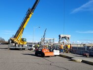 Contractors completed initial prep work around damaged areas. Several of the repair sites have been formed and poured.