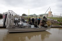 Each year, the Texas Parks and Wildlife Division (TPWD) closes crab fishing with wire mesh crab traps for ten days to give volunteers the opportunity to round up lost and abandoned traps. The closure is traditionally in late February or early March. Unattended traps “ghost fish” and kill blue crabs and other species unnecessarily and can also create a navigation hazard for boaters.
According to a press release from TPWD, since the “Crab Trap Roundup” began 22 years ago, volunteers have removed 42,500 derelict traps, saving an estimated 700,000 blue crabs, a valuable natural resource.
Each year at the Wallisville Lake Project, U.S. Army Corps of Engineers (USACE), Galveston District (SWG) personnel join the Crab Trap Roundup, while they patrol.