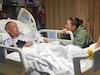 Courtesy Photo | (Photo courtesy Jeralyn Ditlevson) Maj. Jeremy Ditlevson with his wife Jeralyn in the ICU at OU Medical, Oklahoma City, OK, January 23, 2023.