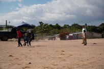 More than 30 service members assigned to Joint Task Force Bravo (JTF-B) volunteered to construct a new home for a local family in the department of La Paz, Dec. 16 and 17.