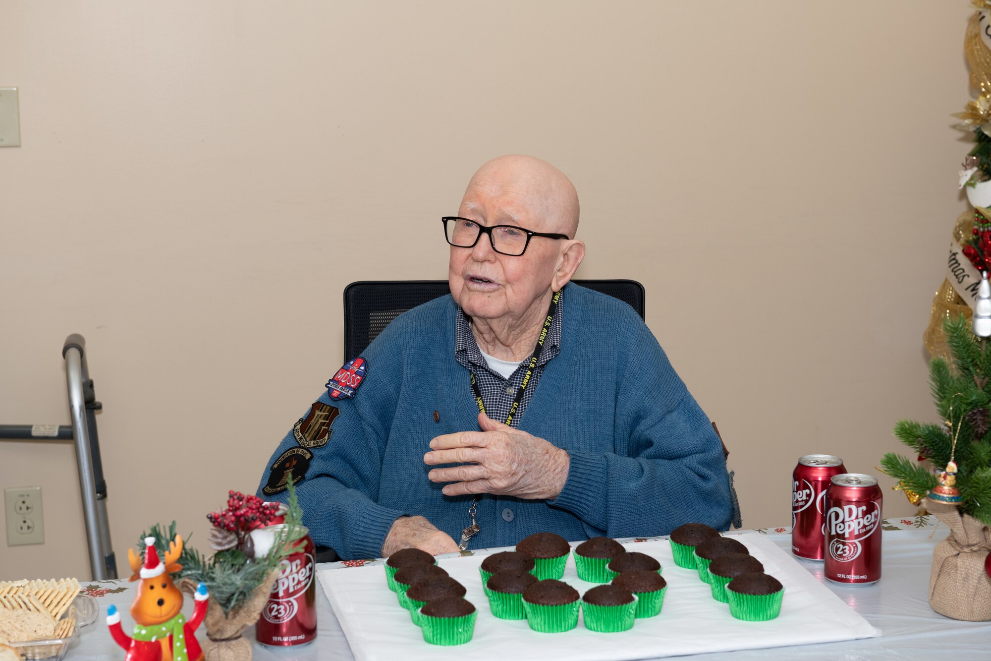 Gene Petersen celebrates his 101st birthday at USAF David Grant Medical Center