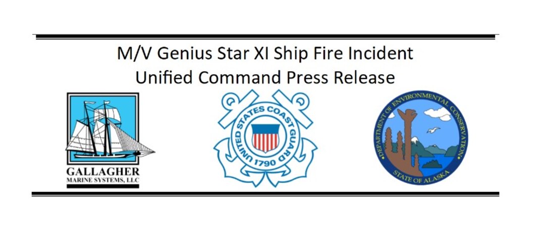 Unified Command continues response to M/V Genius Star XI. The vessel remains stable, anchored in Broad Bay, near Dutch Harbor, Alaska.